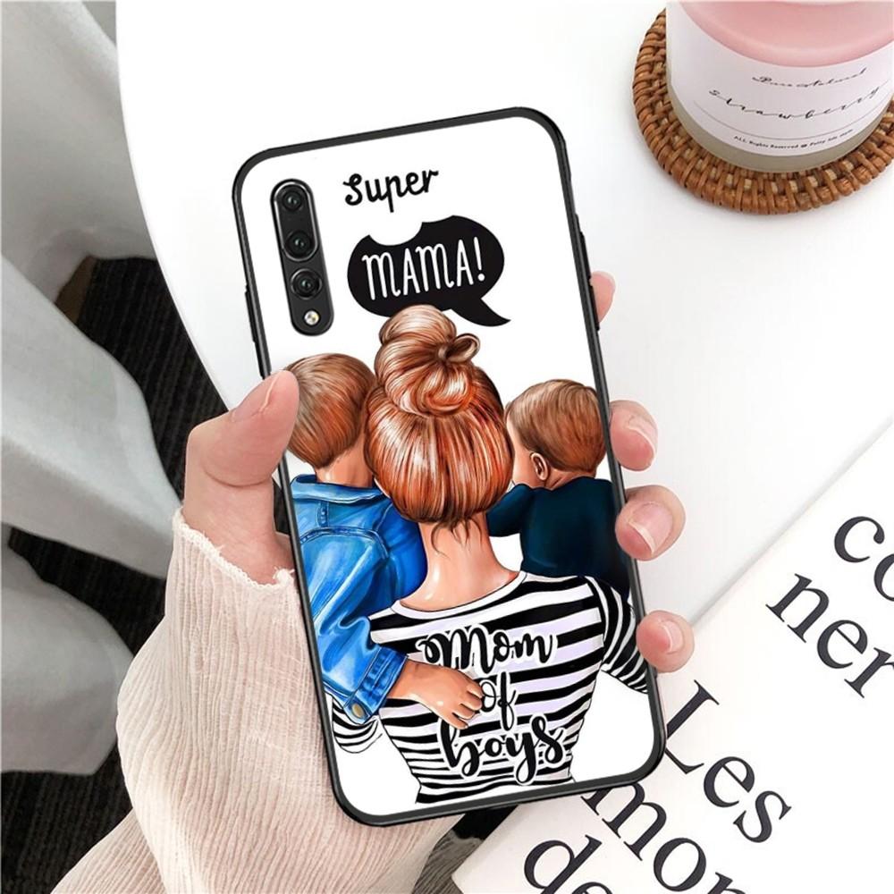 Super Mom MaMa Fundas Phone Case For Huawei P 8 9 10 20 30 40 50 Pro Lite Psmart Honor 10 Lite 70 Mate 20lite