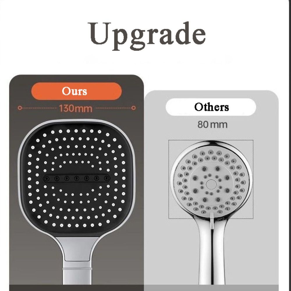 Высокое давление воды Массаж Аксессуары для ванной комнаты 3 режима Душ Замена Душевая Головка Универсальный