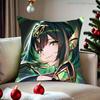 Genshin Impact Nefer Pillow Case Cover Square Sofa With For Pattern Comfortable Cushion suitable Of Room