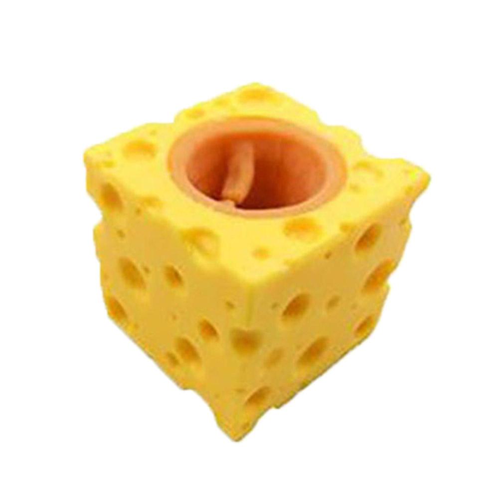 Вверх Смешная Мышь и Блок Сыра Антистресс Скрытые Игрушки Игрушка для Снятия Стресса 4,7 см Непоседа Взрослый G7Z2