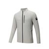Comfortable Simple Versatile Slim Fit Sports Zip Collar Jacket Men Jackets Moonlight-Gray 152527712-1