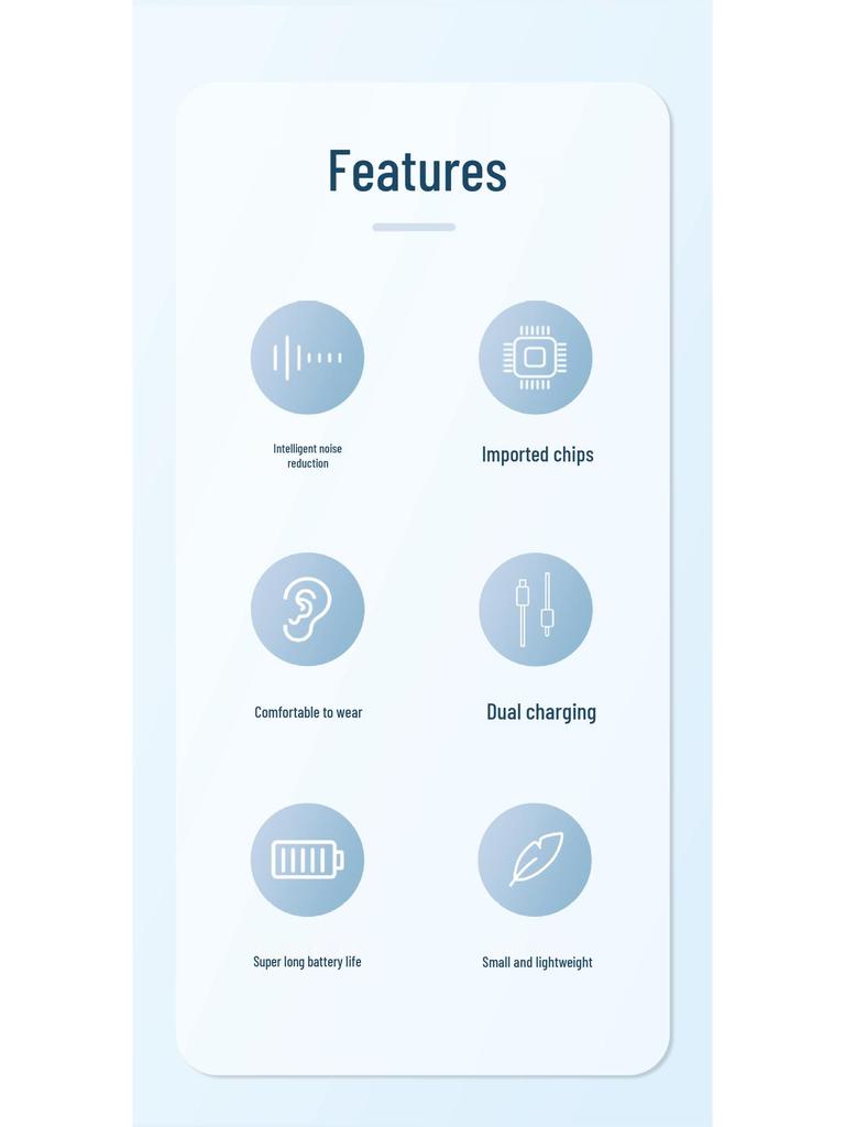 Rechargeable Behind-the-Ear Hearing Aid with Charging Case & Accessories for Seniors.