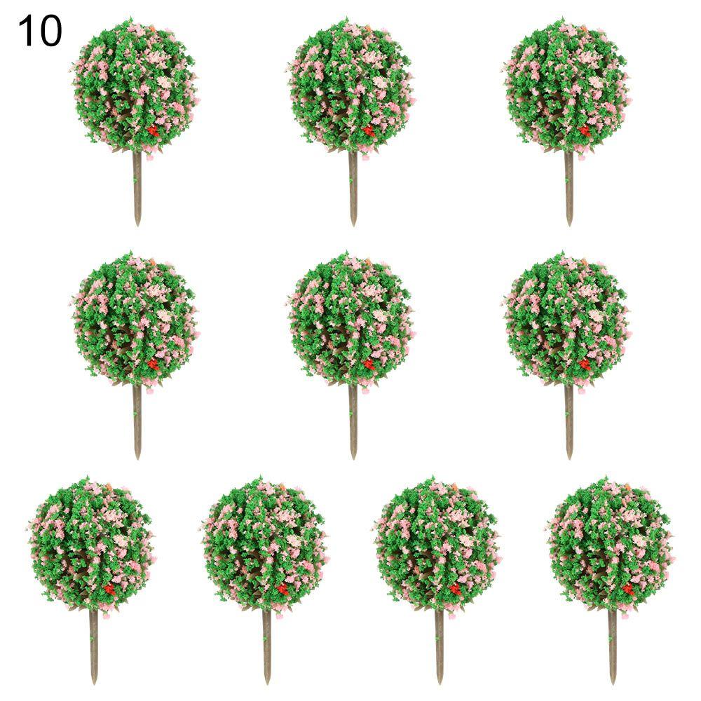 Искусственные пейзажи Деревья Железная дорога Украшение Здание Ландшафтные аксессуары Миниатюрное цветочное дерево