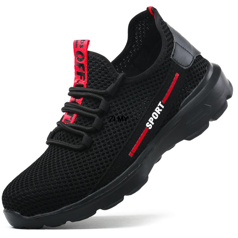 Mens Composite Toe Safety Shoes Anti Smash Anti Stab Sneaker Insulated Work Boots Lightweight Breathable Protective