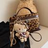 Leopard Print Box Bag Women'S Bag Fashion Fashion Fashion Handbag Casual Messenger Shoulder Bag