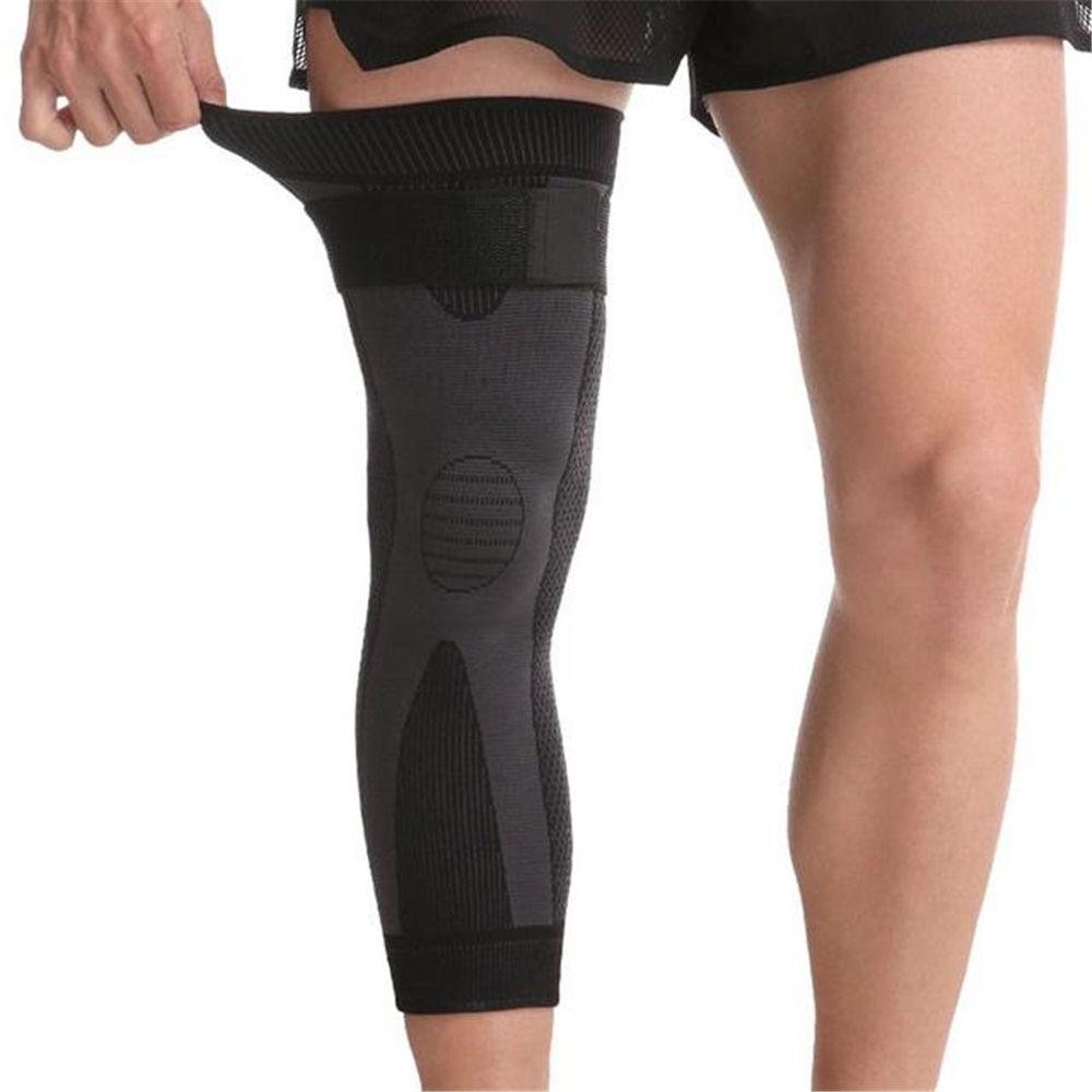 1 пара спортивных наколенников, длинные компрессионные наколенники, наколенники, защита ног для мужчин и женщин, баскетбольный артрит