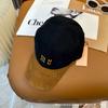 Autumn and winter splicing corduroy letter baseball cap women's leisure new couple sunshade embroidery versatile cap tide