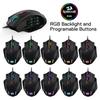 Redragon M908 Impact RGB LED MMO Gaming 12-сторонняя оптическая проводная эргономичная игровая мышь с 20 программируемыми макросами и удобным захватом, кнопками,