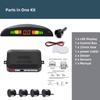 Car LED Parking Sensor Kit 4 Sensors 22mm Reverse Radar Sound Alert Indicator System 8 Colors 12V