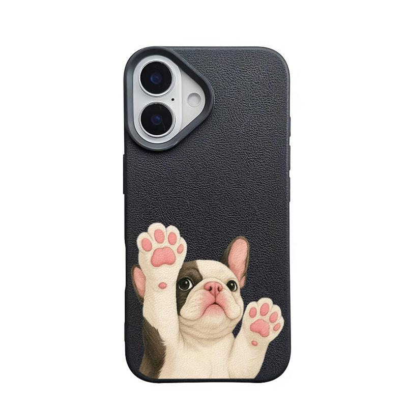 Игривый чехол для телефона с рисунком драки собак, подходит для iPhone 17 16 15 14 13 12 11Pro/Max/Plus, противоударная задняя крышка