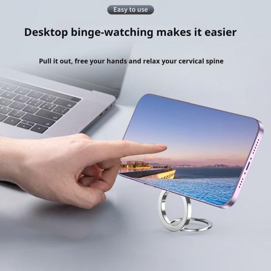 Магнитный держатель для кольца MagSafe N52 Сильный магнитный держатель для телефона с двойной застежкой-пряжкой для iPhone 15/14/13/12 Pro Max