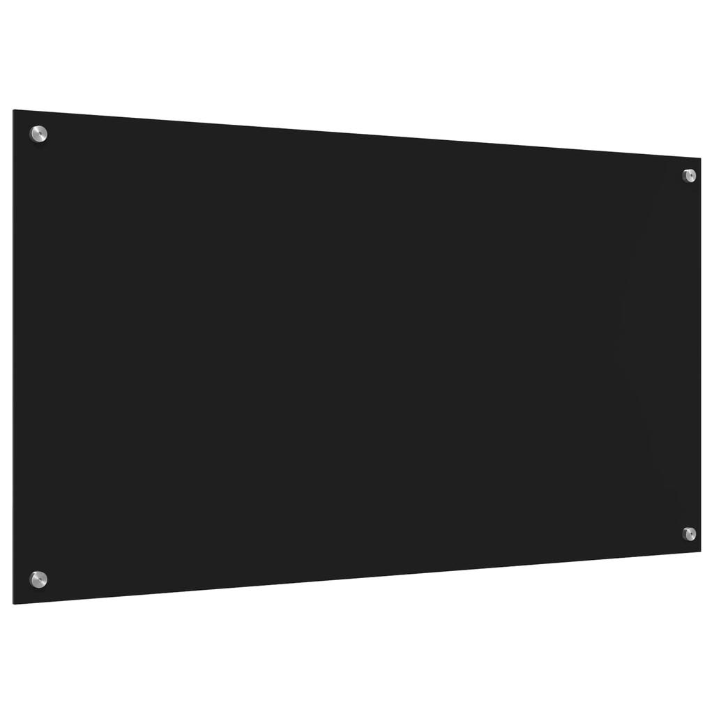 Кухонный фартук Черный 110 x 60 см Закаленное стекло
