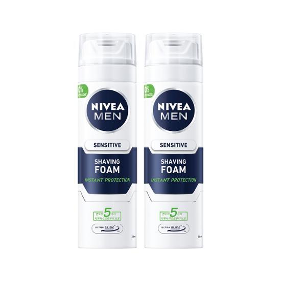 Пена для бритья Nivea Men Sensitive Double Special (200мл+200мл)