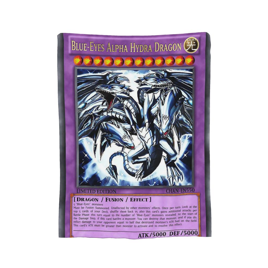 Пледы вязаные Yu Gi Oh, фланелевые, Синий Глаз Белого Дракона, аниме, мультфильм, супер теплые пледы для спальни, дивана, покрывала