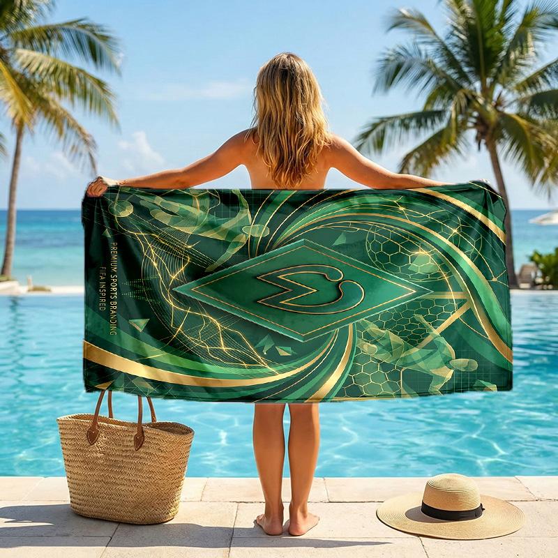 Werder Bremen Football Beach Towel Soft Microfiber Summer Towel Quick Dry Absorbent Towel for Beach Swimming Pool Travel
