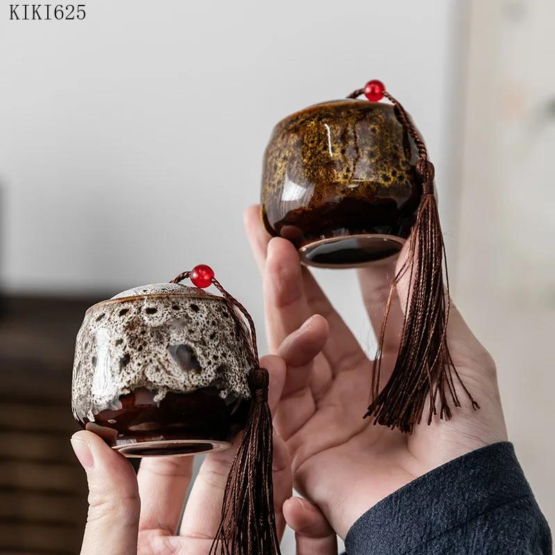 Керамические мини-банки для хранения Портативные дорожные камуфляжные банки для чая Бытовые влагонепроницаемые банки для хранения с крышками Контейнеры для пищевых продуктов