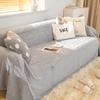 Sofa Cover Cloth Towel Winter Thickened Sofa Cover Anti-cat Scratch Sofa Butt Cushion All-inclusive Plush Cushion Winter