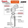 Peacock Replacement Parts, Stainless Steel Bottle One-Touch Mug Cap Gasket and Lid Gasket Set for AMW