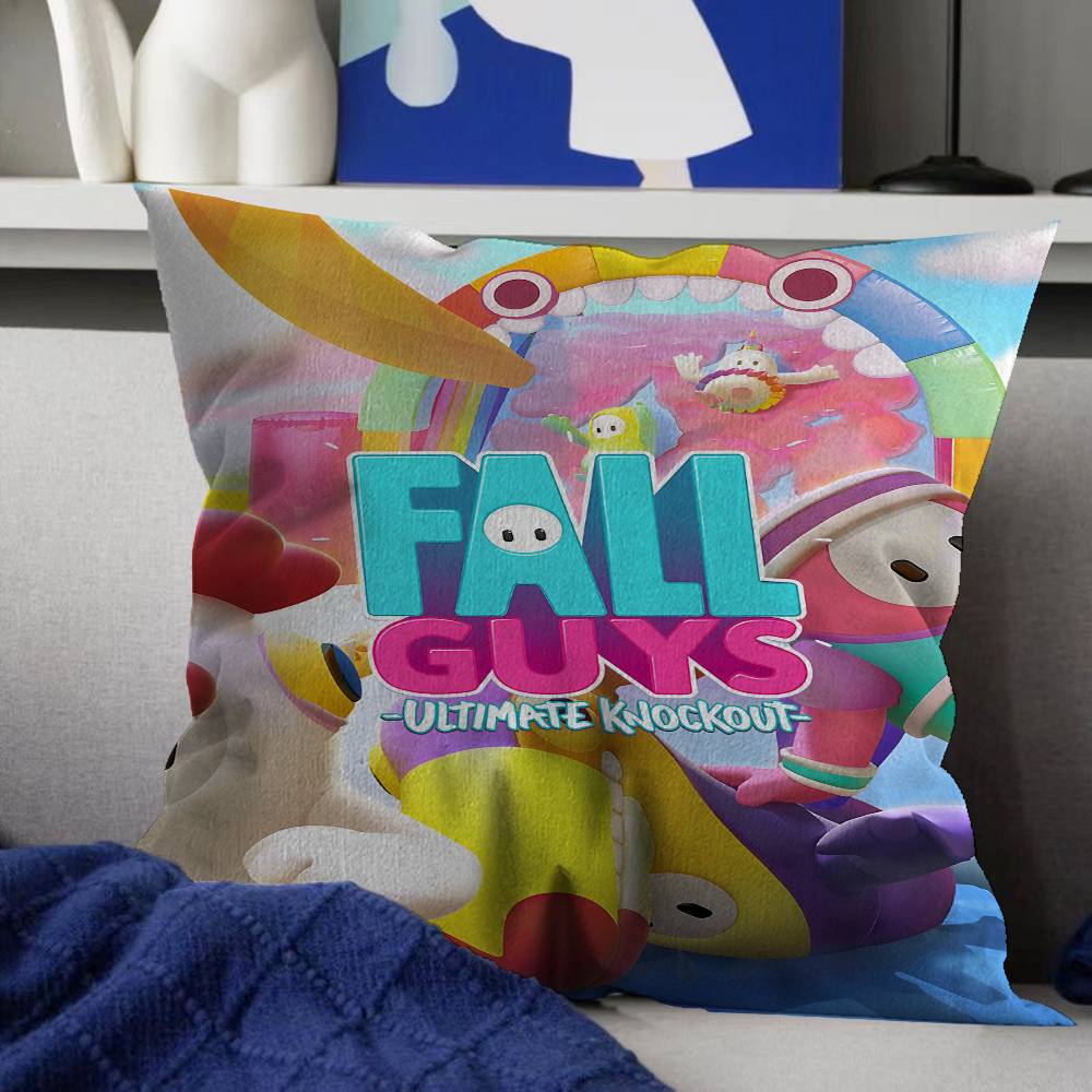Fall Guys Pillow Gift Home Office Decoration Bedroom Sofa Car Cushion Cover case x
