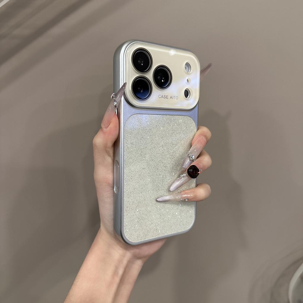Чехол с блестками, большим прозрачным окном и градиентом для For Iphone 17 16 1 Pro Max 14 13, Защита камеры, Блестящий, Цветной, Ударопрочный чехол