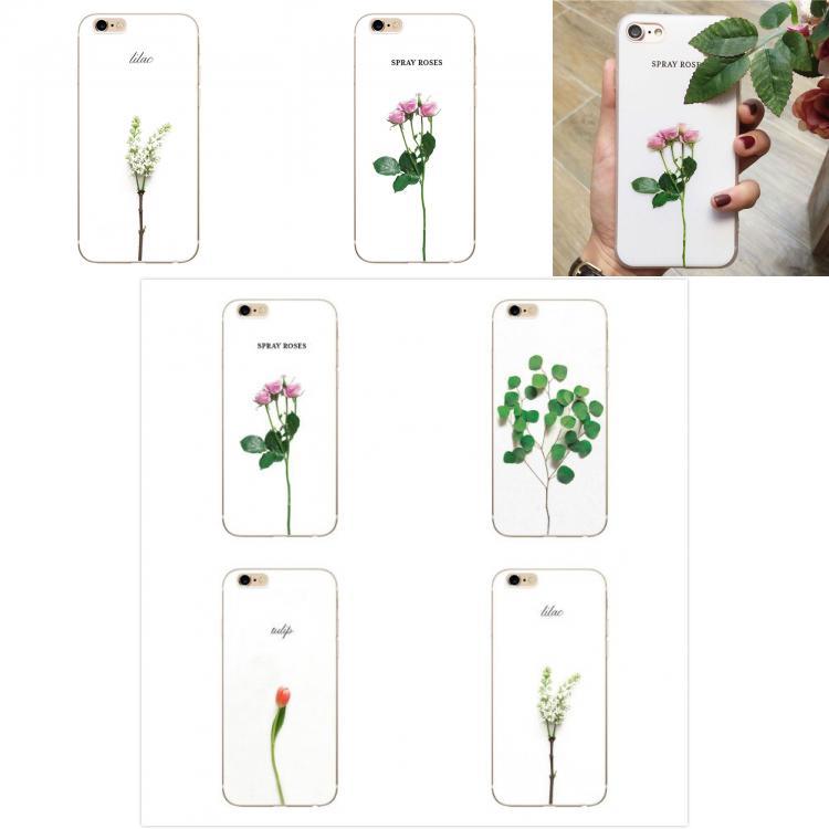 Чехол для iPhone 6 6s 7 7s с красочным узором из роз и тюльпанов, креативная защитная накладка для детей