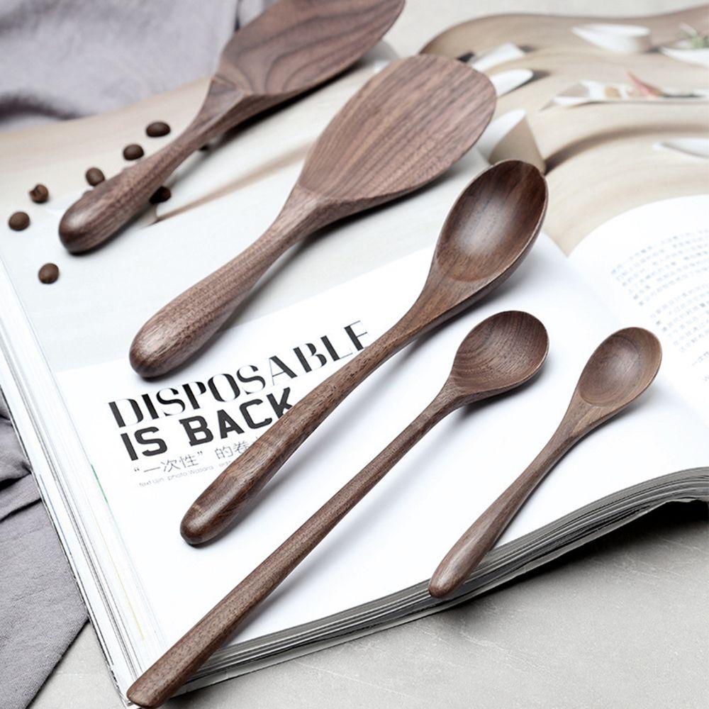 Japanese Style Coffee Dessert Long Scoop Stir Tableware Kitchen Supplies Rice Scoop Soup Spoons
