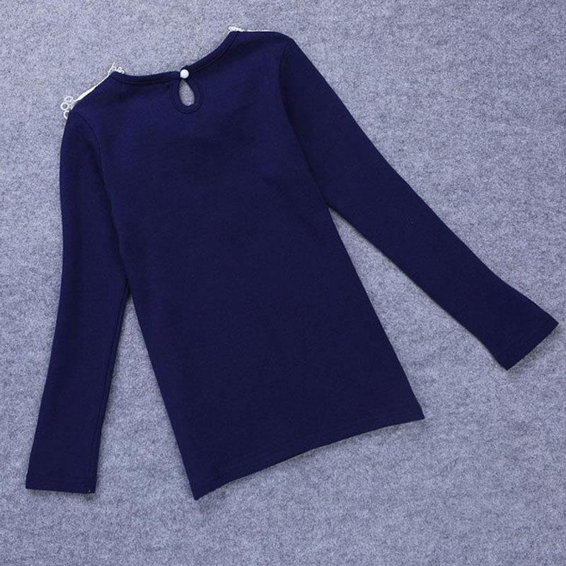 Блузки для девочек, весенняя одежда для маленьких девочек, детская одежда, блузка для школьниц, хлопковая детская кружевная рубашка, детская одежда Blusas