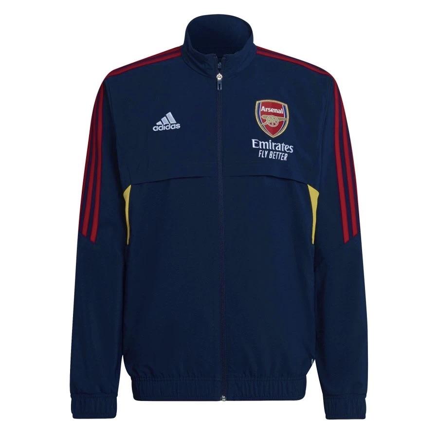 Adidas Arsenal AFC Модная мягкая универсальная спортивная куртка с воротником-стойкой для мужчин HA5301