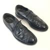 Туфли дерби из кожи 90-х TOD’S с крылышками Мужские 8 26,5-27,0 Черные(ИСПОЛЬЗОВАЛ)
