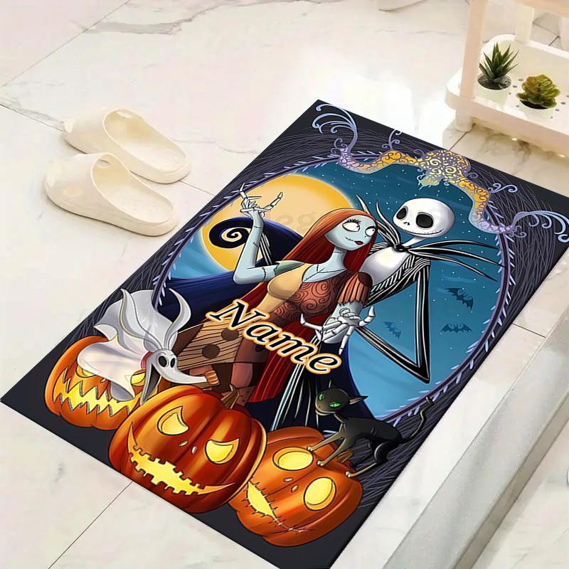 Custom 1Pc Nightmare Before Christmas Rug Office Carpet Indoor Outdoor Entrance Doormat Nonslip Soft And Comfortable Living Room D91688