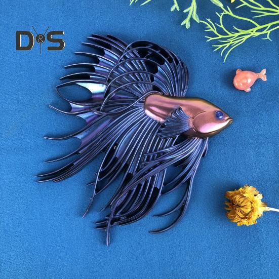 Силиконовая форма для рыбы Бетта, ручная работа, 3D форма для литья рыб из эпоксидной смолы, фигурка боевой рыбы, украшение для изготовления формы, сделай сам, подарок для любителей рукоделия