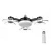 Electric Ceiling Fan Drone Fan E26/E27 Silent Wireless Electric Fan with Light Remote Control Universal Dimming for Home