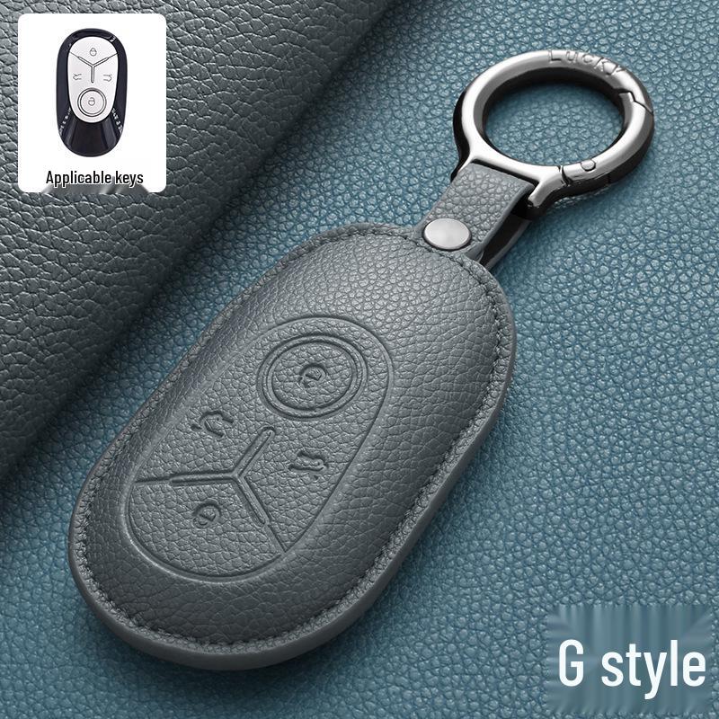 Чехол для ключей Geely из натуральной кожи для моделей Xingyue, Boyue, Galaxy, Xingyuan, Emgrand, Xingrui, BinYue, ICON и BinRui.