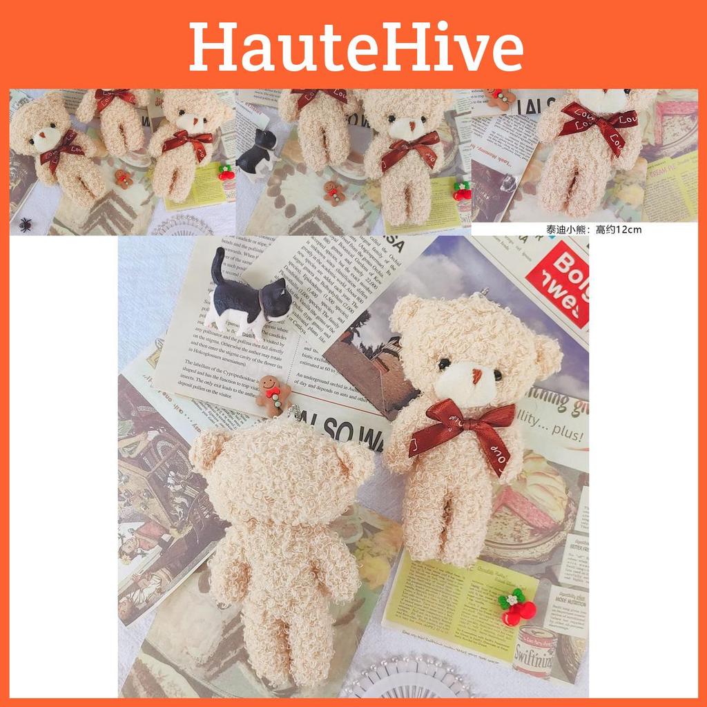 Очаровательный плюшевый мишка, мягкая игрушка с румянцем для милых букетных подарков