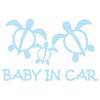 Nc-smile Гавайская наклейка BABY IN CAR Хону (Молочно-голубой)