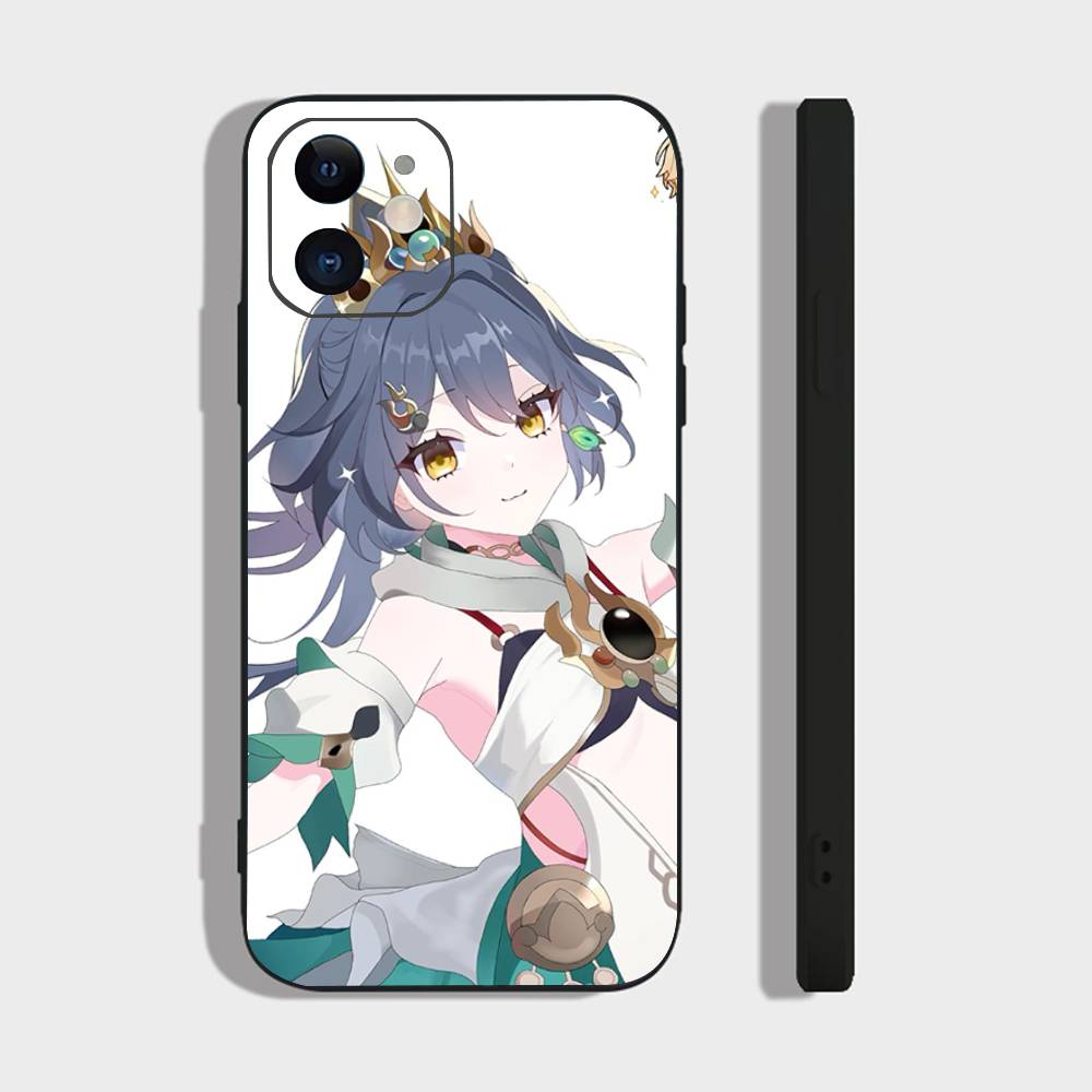 Yunli Анимированная игра Honkai Star Rail Чехол для телефона для iPhone 17 Air 16 15 14 13 Pro Max 11 12 Черный силиконовый чехол