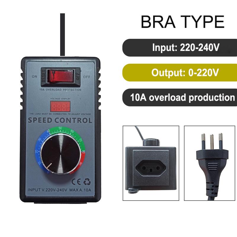 Electronic Voltage Regulator 110V or 220V AC Motor Speed Controller LED Temperature and Light Regulation US EUR UK AUS Plug