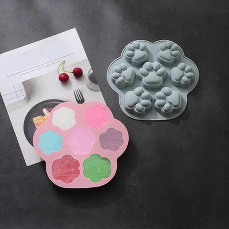 Силиконовая форма для мыла в виде милой маленькой лапки ручной работы, креативная, кухонные инструменты для украшения торта, аксессуары, принадлежности, инструменты