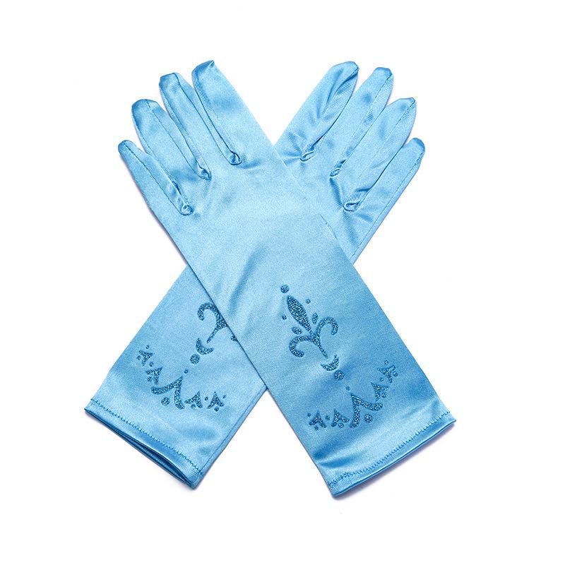 Elsa Sequin Classic Train Dress with Wig In Purple and Blue