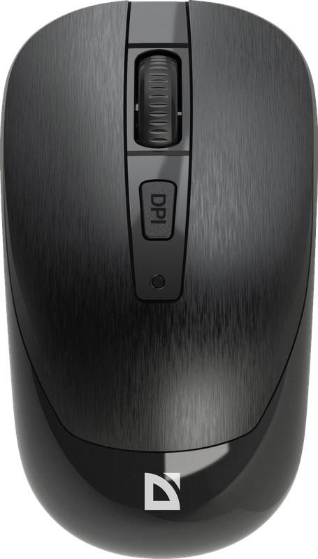 Defender WAVE -995 wireless mouse, optical, non-click, silent, 1600dpi, black