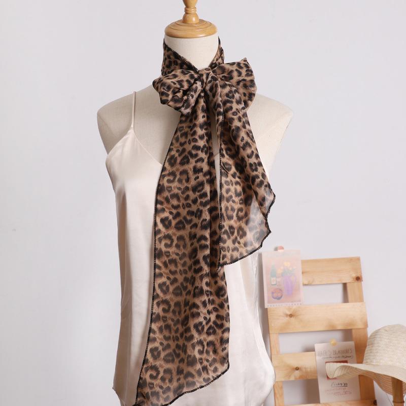 Small Long Polka Dot Scarf Printed Loose Streamer for Women Spring and Autumn Versatile Decorative Scarf Simple Hairband