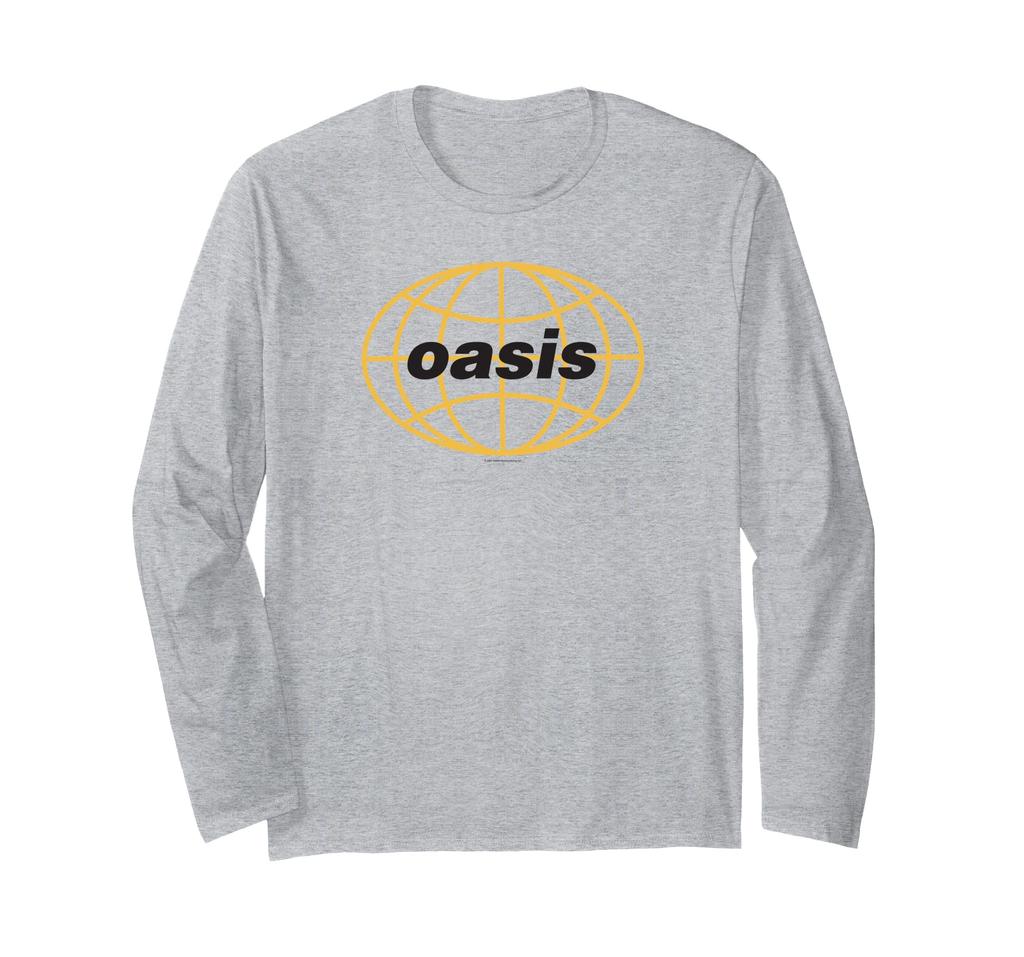 Oasis – Amazon Exclusive All Around The World 1997 Grey Long Sleeve T-Shirt