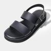 Сандалии на плоской подошве Slowstep Sp3332 Alfre Basic с ремешками Черные