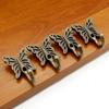 1/5Pc Bronze Wall Hanging Bronze Color Butterfly Hook Retro Style Alloy European Style Single Hook Towel Rack Coat Hanger