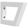 Washbasin Mounts 2 pcs White Trapezoidal Steel