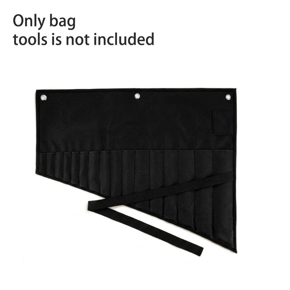 Waterproof Wrench Organizer 16-Pocket Tool Roll Bag Portable Wrench Roll Automotive