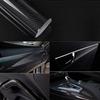 Carbon Fiber Vinyl Black Carbon Fiber Vinyl Sticker Wrap High DIY Car Wrap Interior Curved Surface with Backing Groove and Air Vent for Interior and