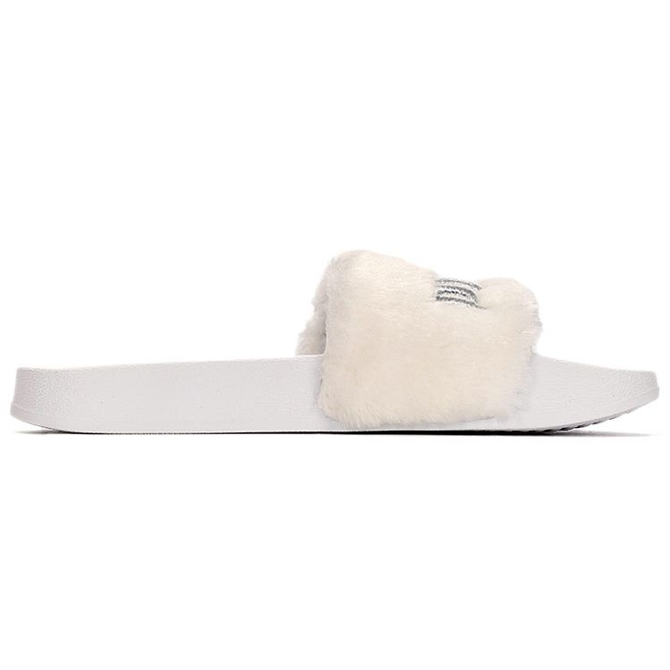 Puma Leadcat Feather Slide Белые женские кроссовки Металлик-Серебристый 383758-01