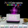 Usb Simulation Flame Night Light With 200ml Water Tank Humidifier Aroma Diffuser For Home Office Bedroom Atmosphere Desk Lamp
