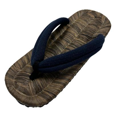 Сандалии Setta с радиальной подошвой Crow Bamboo Cushion Thong Сделано в Японии Сашико плетение темно-синий LL [Edo Ten]